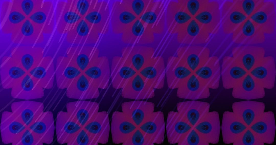 Abstract Light Trails Over Geometric Shapes in Digital Flow Concept