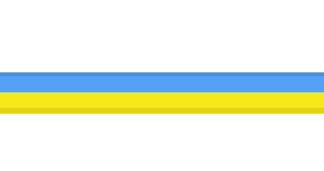 Ukraine Flag Horizontal Stripes Illustration