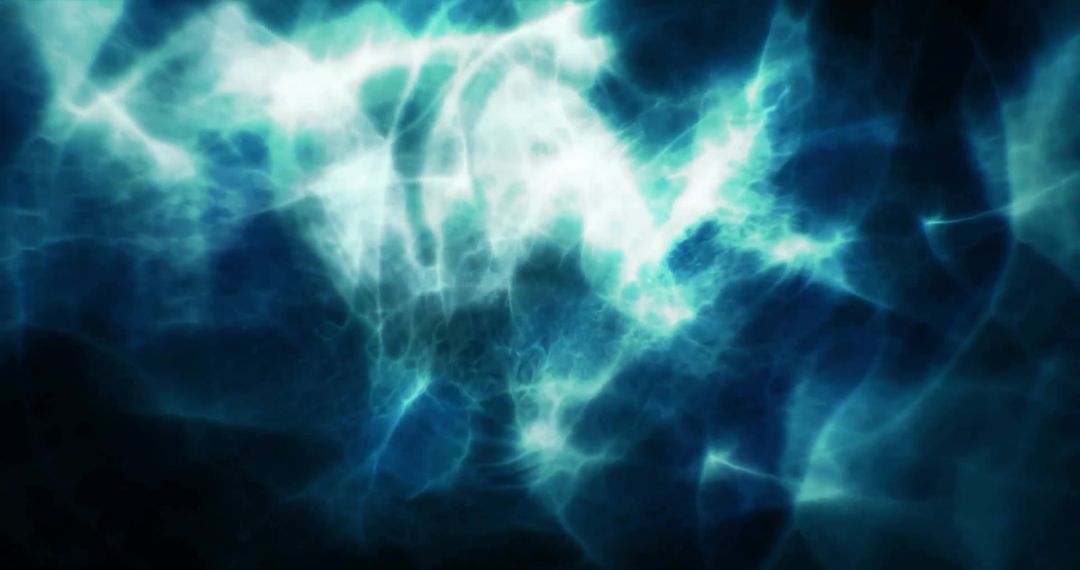 Abstract Blue Light Trails on Dark Background Creating Intriguing Patterns