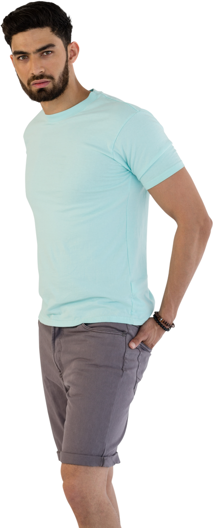 Confident Handsome Man Posing in Casual Summer Apparel on Transparent Background - Download Free Stock Images Pikwizard.com