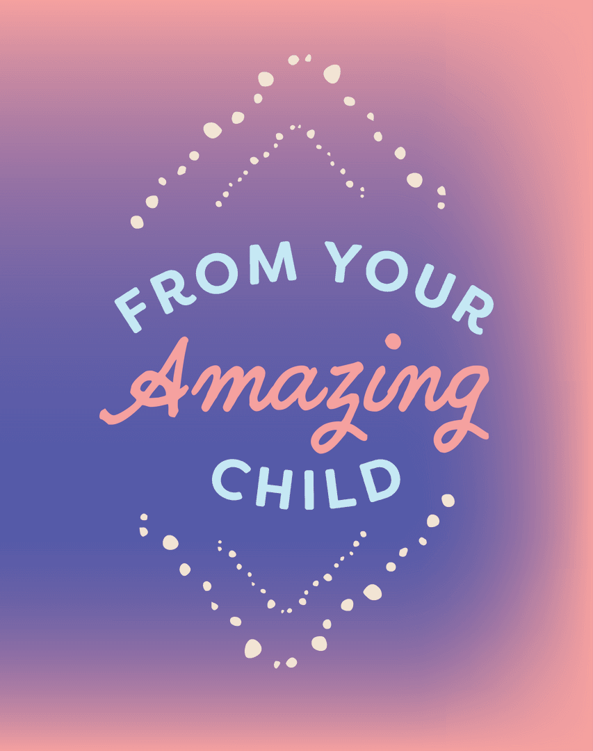 Transparent Artistic Message Tribute Child Appreciation