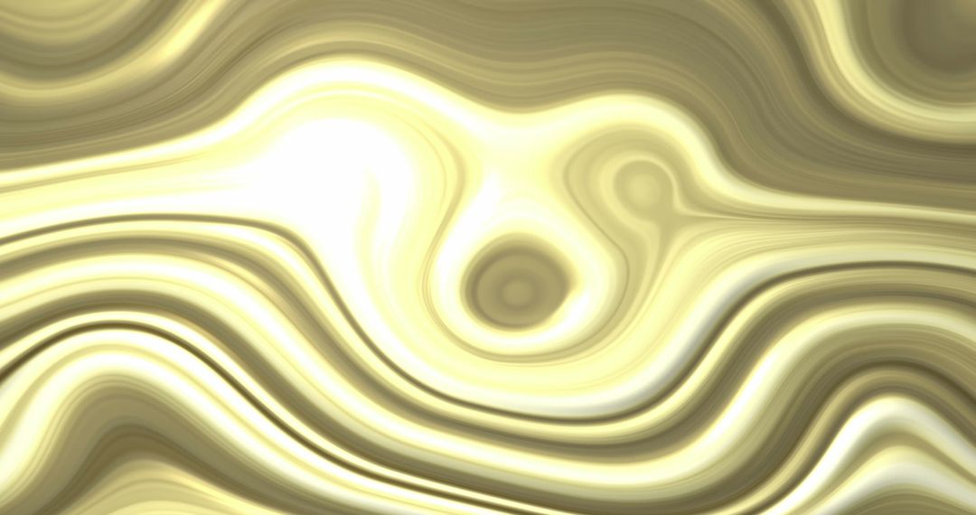 Abstract Golden Waves with Flowing Patterns Design