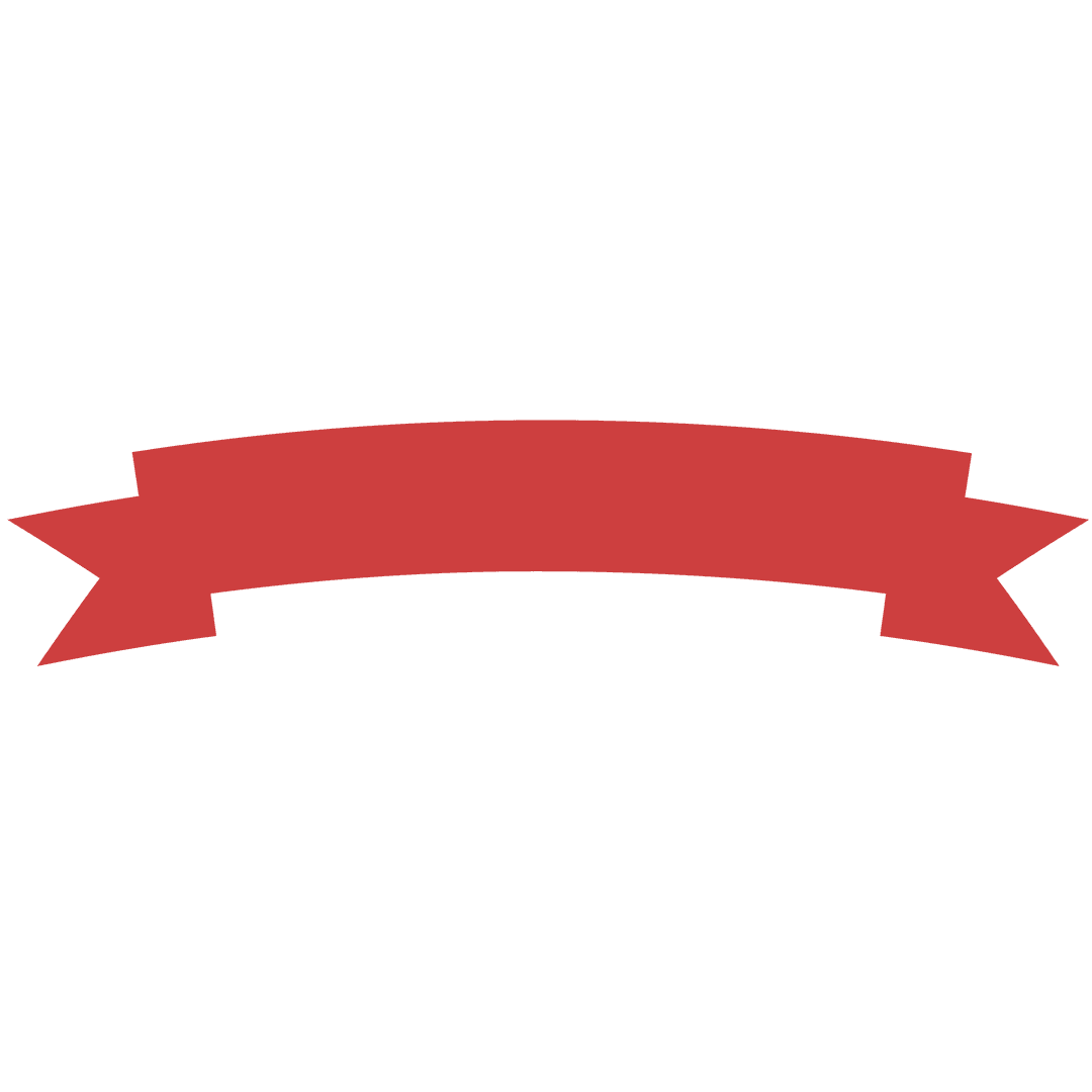 Red Ribbon Banner Arrow on Transparent Background