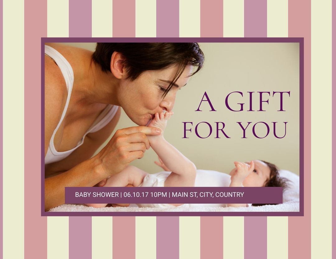 Tender Motherhood Moment with Baby Showing Affection