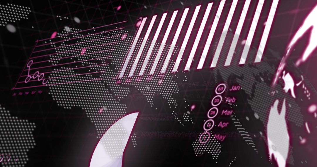 Global Digital Interface with Financial Data Overlay