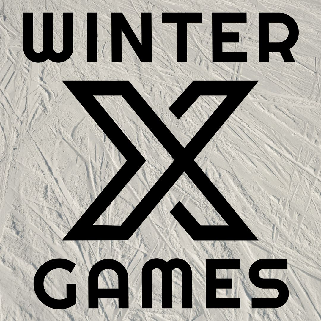 Winter X Games Logo on Snow Track Background Promoting Excitement - Download Free Stock Templates Pikwizard.com