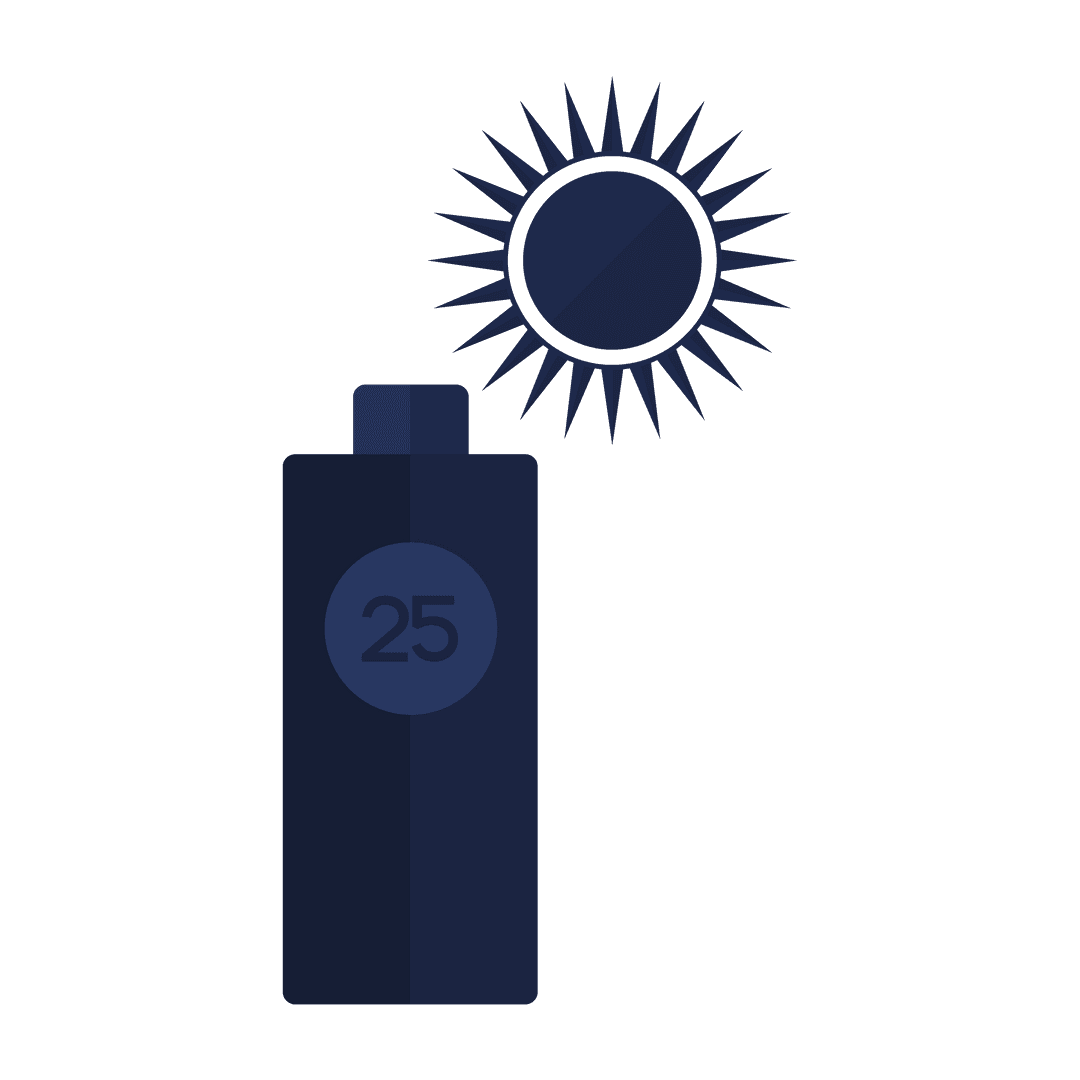 Digital Battery and Sun Symbols on Transparent Background
