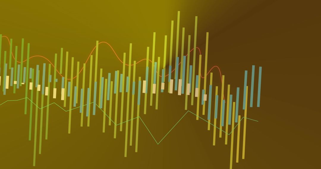 Colorful Graphical Data Analysis in Abstract Background