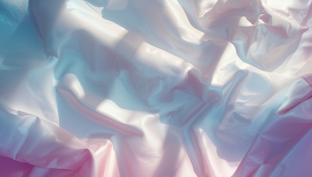 Pastel Iridescent Fabric with Soft Gradient and Shimmering Light