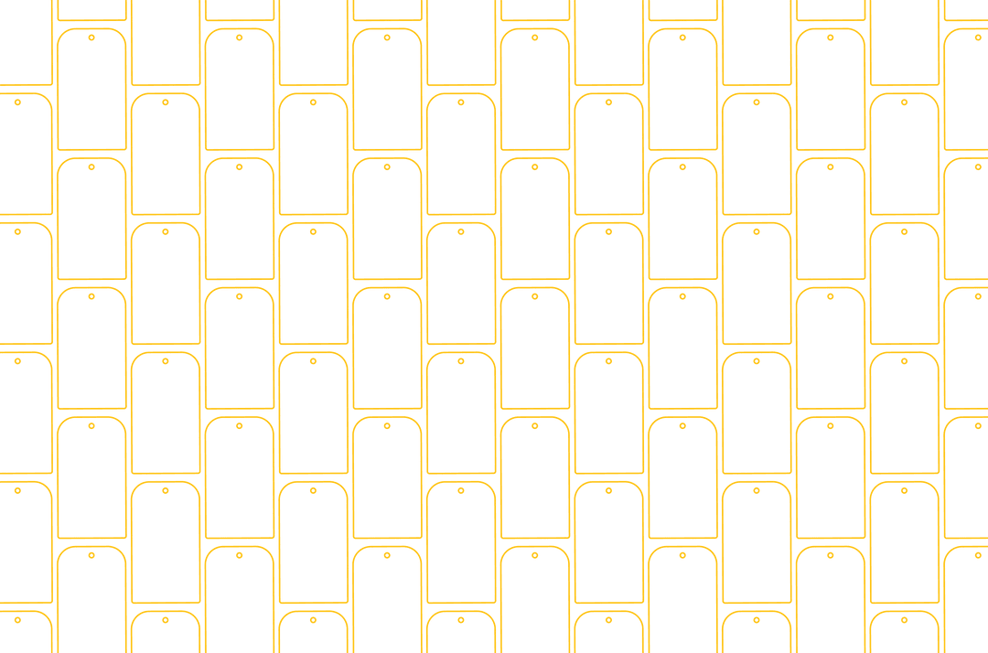 Geometric Yellow Metropolis Pattern on Transparent Background