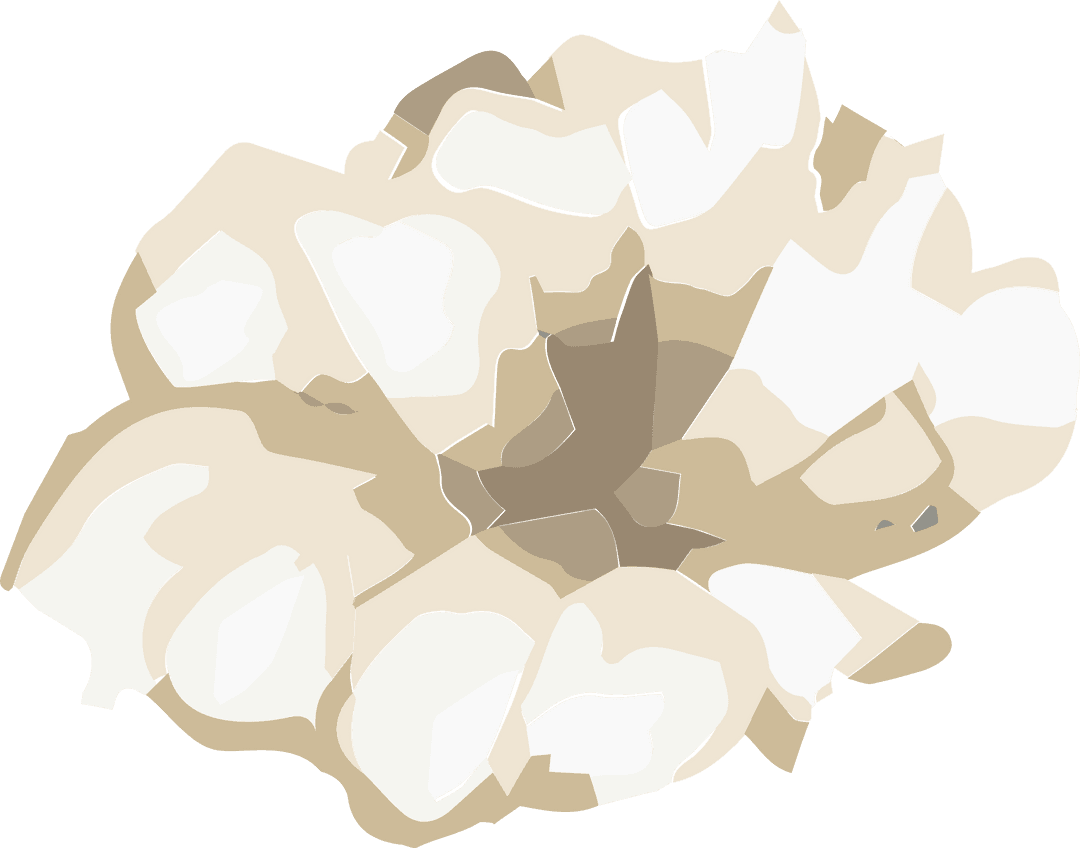 Geometric Popcorn Illustration on Transparent Background