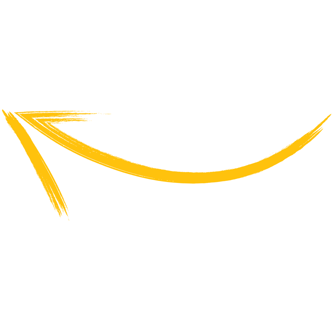 Transparent Yellow Curved Arrow Illustration Vector