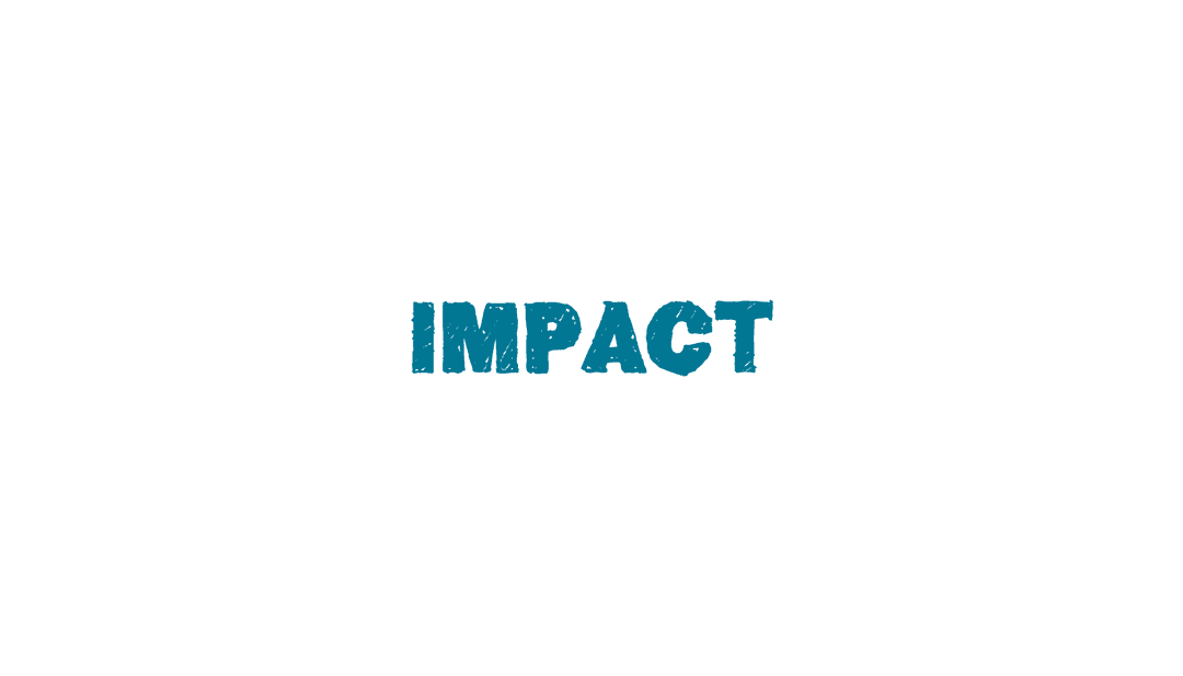 Text Illustration of Impact on Transparent Background