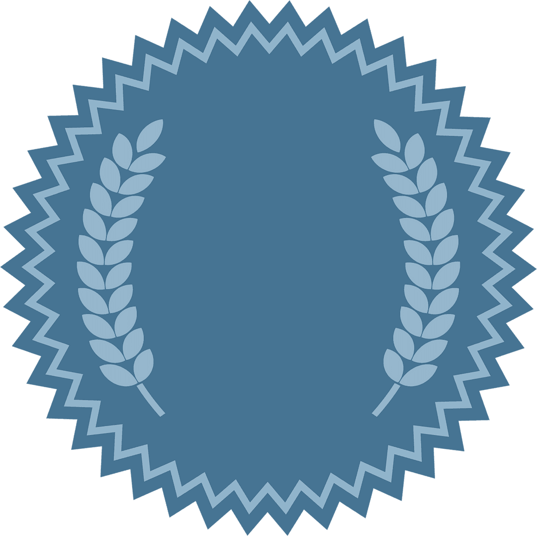 Digital Blue Wreath on Transparent Background Illustration