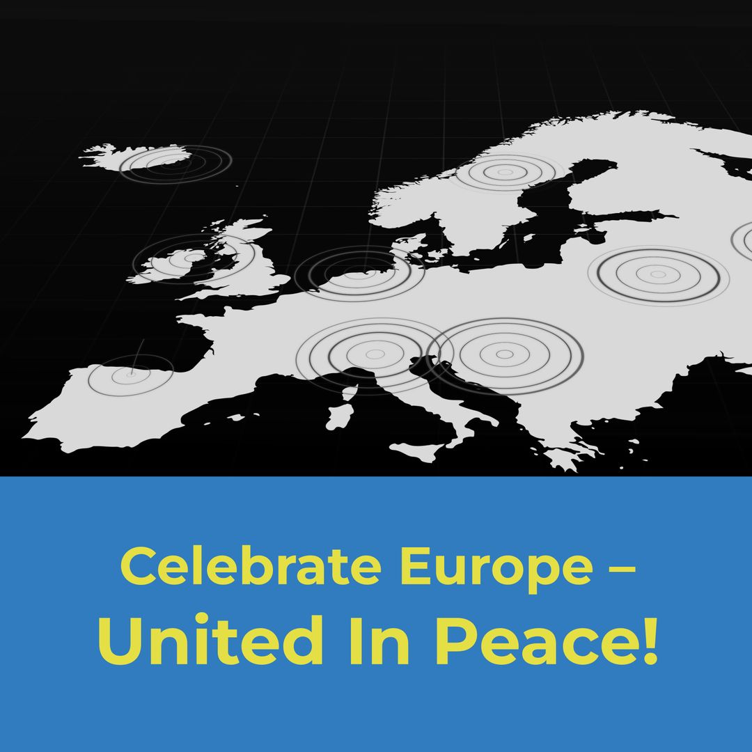 Europe Map Celebrating Unity in Peaceful Message