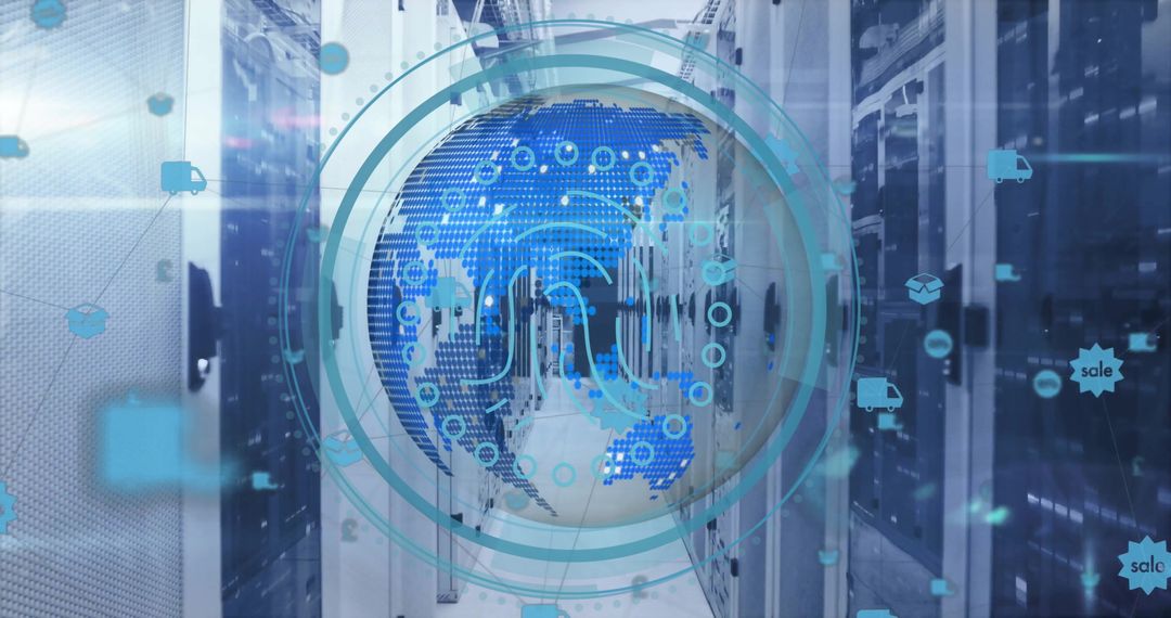 Digital Security Interface Over Global Network in Server Room