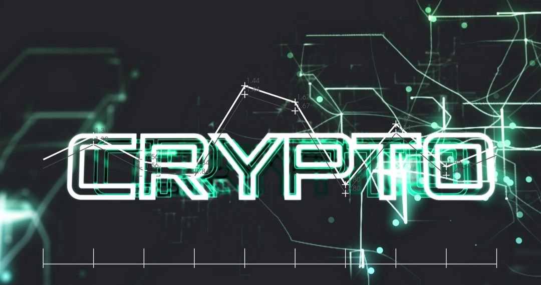 Modern Cryptocurrency Concept with Digital Data Lines