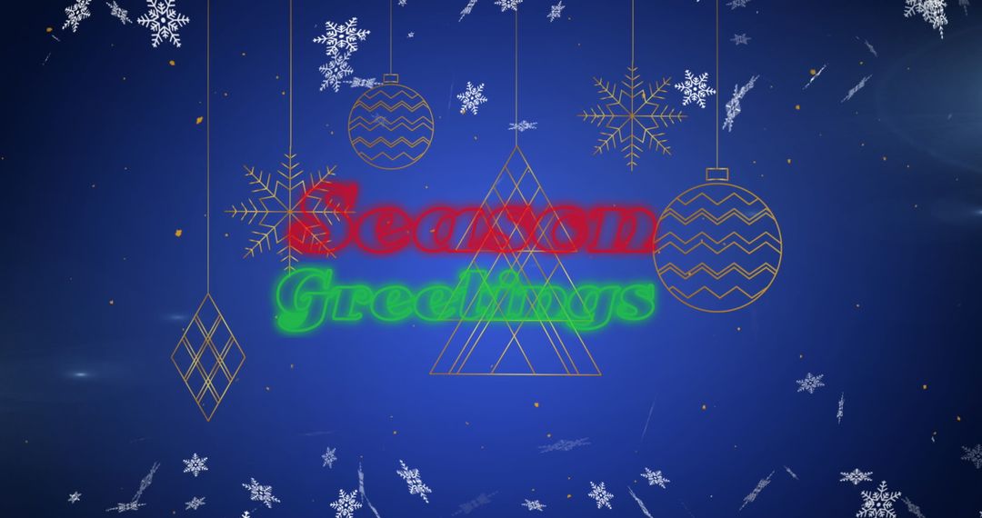 Festive Christmas Ornaments with Snowflakes