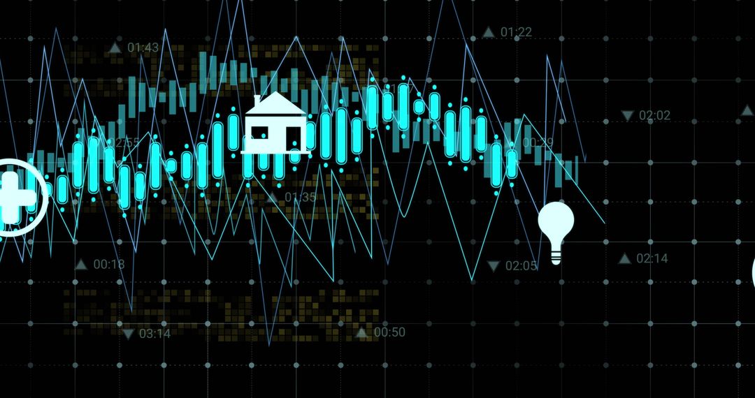 Financial Data Visualization with Futuristic Interface