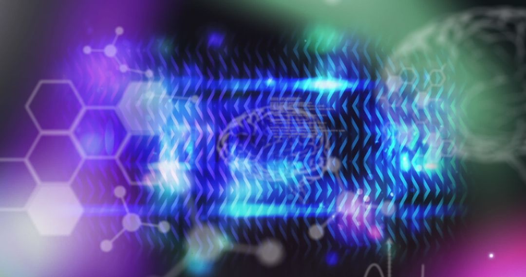 Dynamic Abstract Digital Art with Vibrant Geometric Patterns