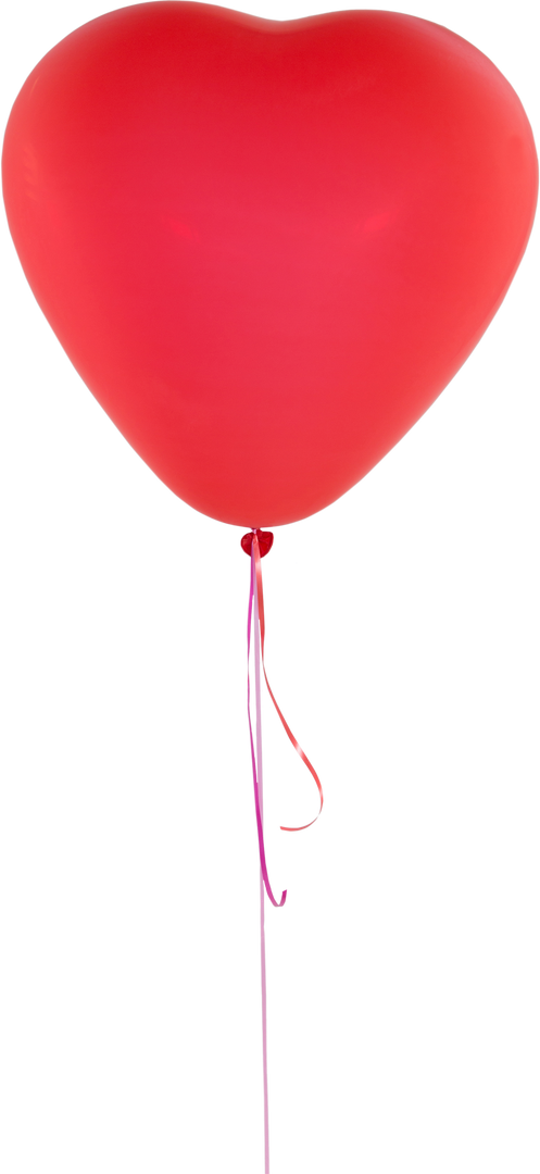 Transparent Pink Heart-Shaped Balloon Isolated for Valentine's Day - Download Free Stock Images Pikwizard.com