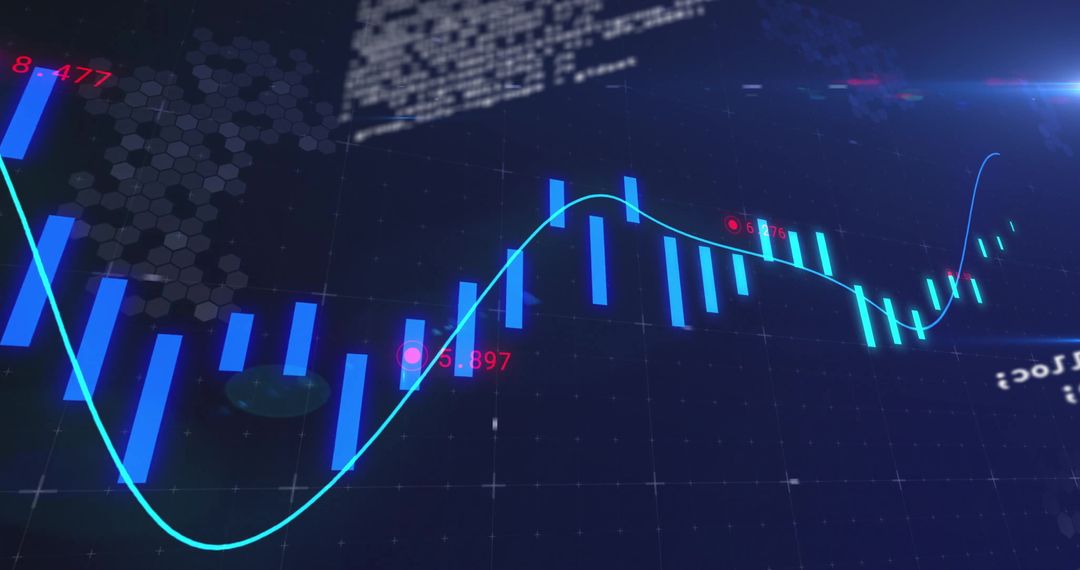 Futuristic Analytics Dashboard with Graphs and Network Interface