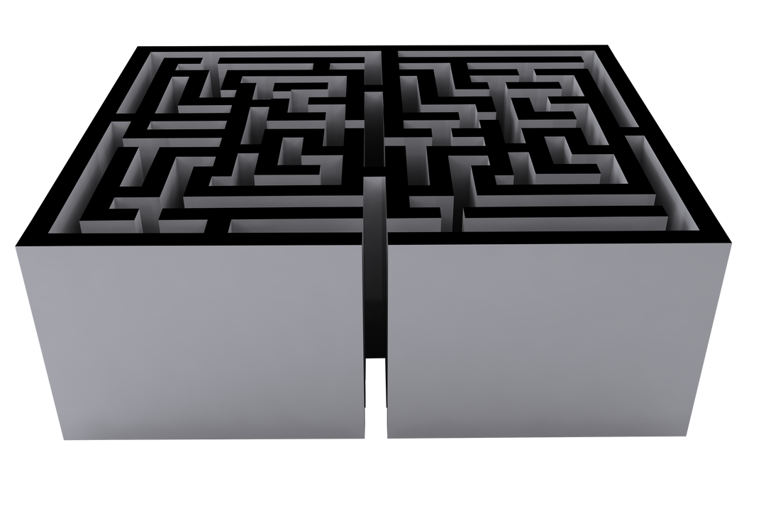 Gray Maze on Transparent Background for Direction and Searching Concept - Download Free Stock Images Pikwizard.com