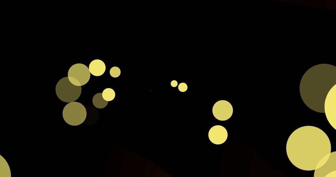 Abstract Orange Dots on Black Background for World Hello Day