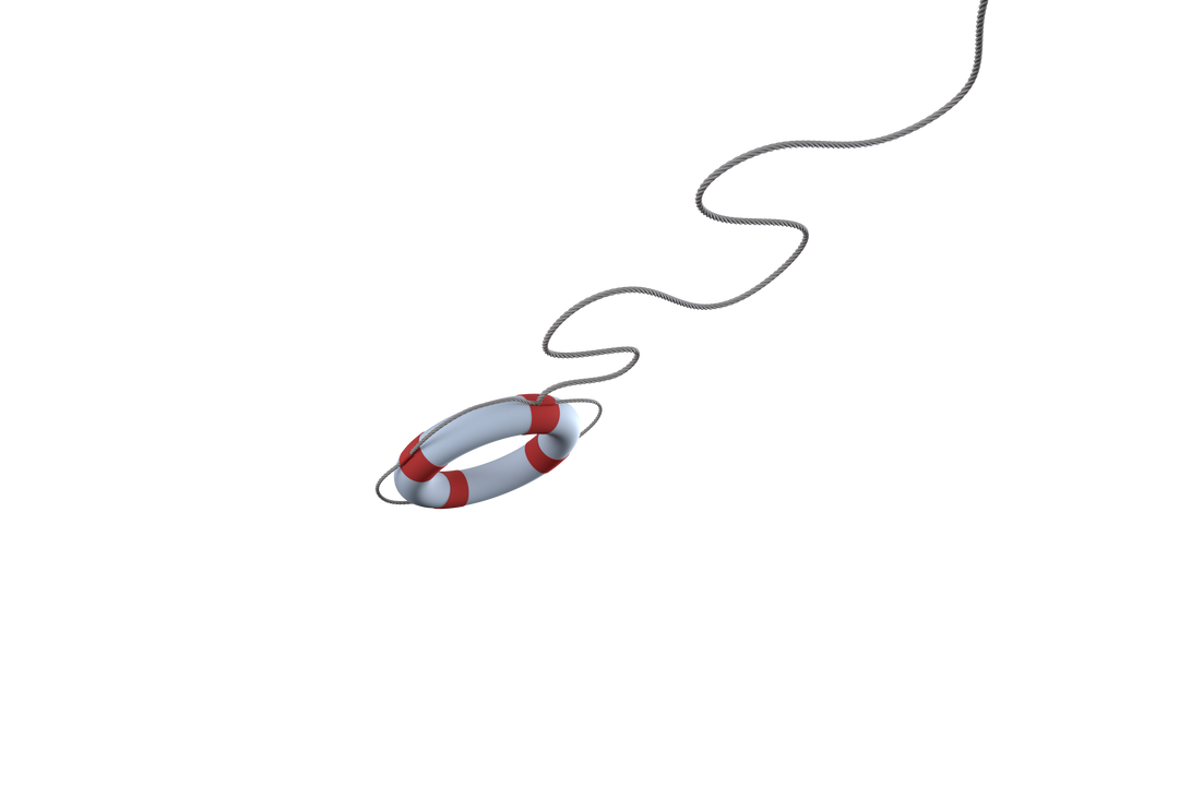 Transparent Overhead View of Lifebuoy with Nautical Rope - Download Free Stock Images Pikwizard.com