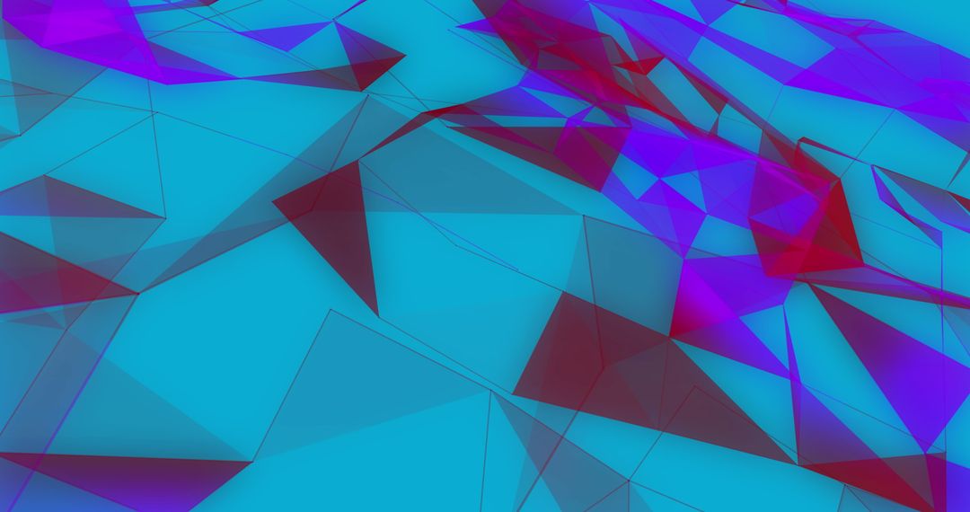 Vibrant Geometric Abstract Pattern in Blue and Purple Tones