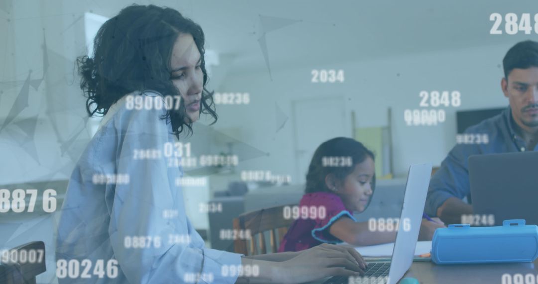 Family Working and Learning from Home During COVID-19 Pandemic