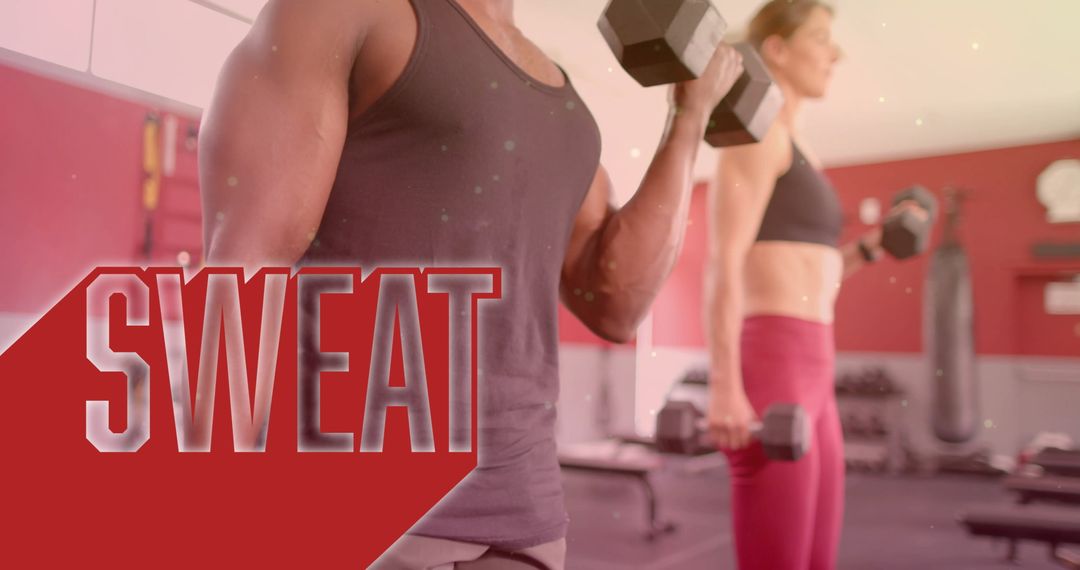 Diverse Individuals Exercising in Modern Gym Environment