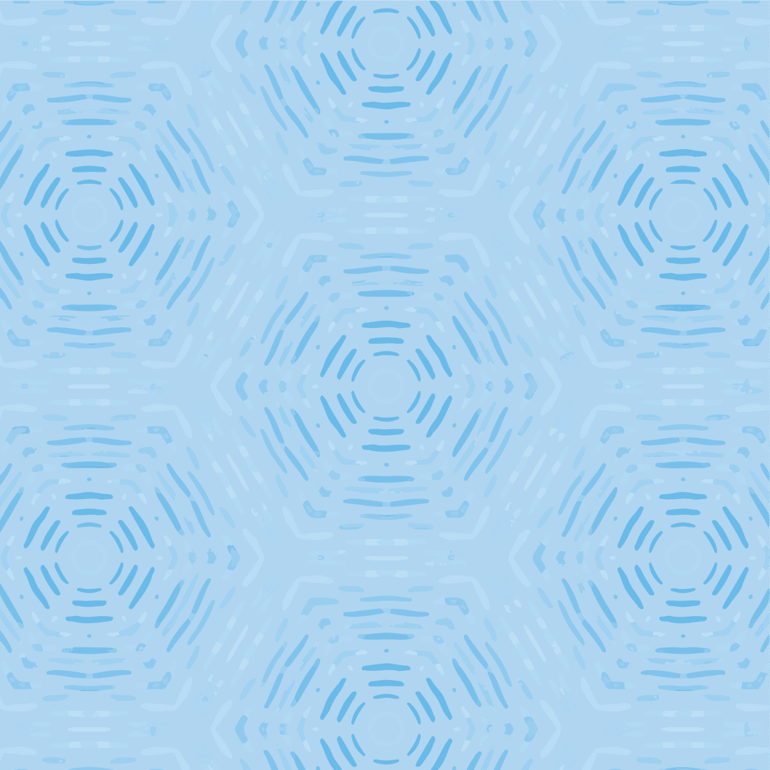 Transparent Blue Hexagonal Pattern on Blue Background