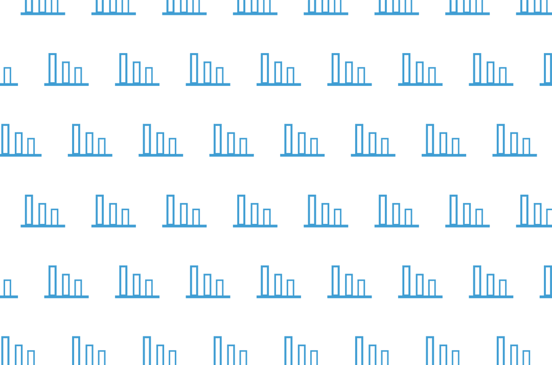 Transparent Pattern of Blue Bar Diagrams Repeating