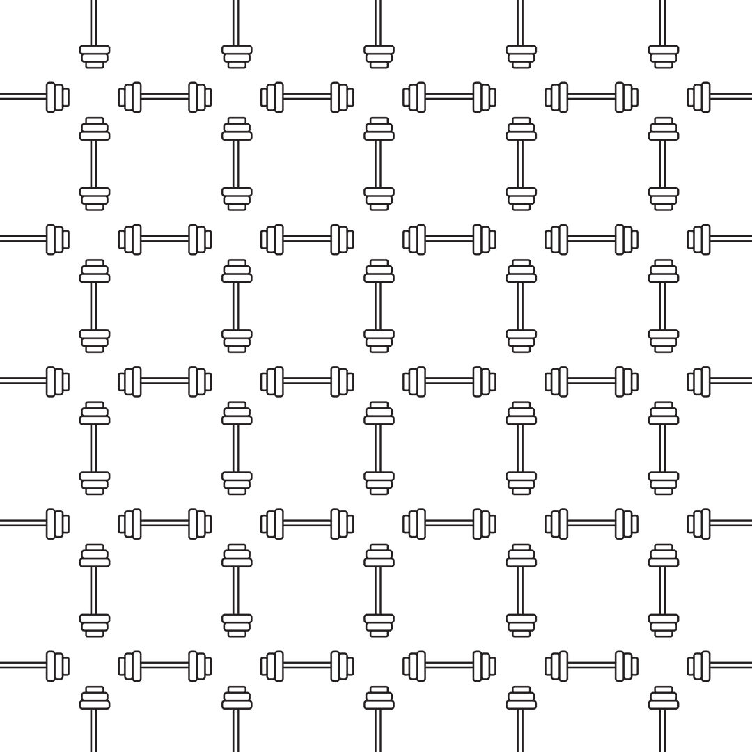 Abstract black symbolic pattern on transparent background