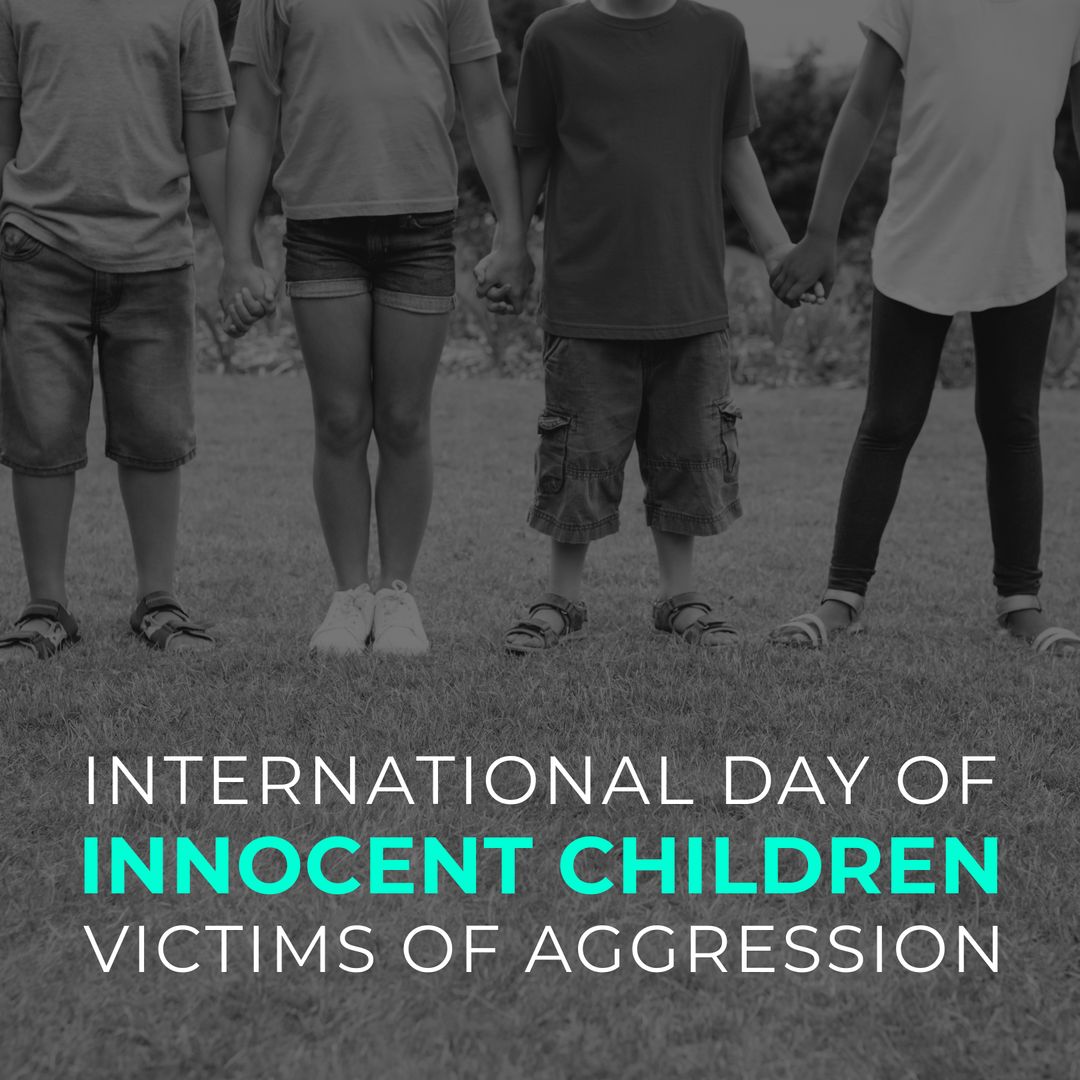 Children Holding Hands Highlight Abuse Awareness and Solidarity