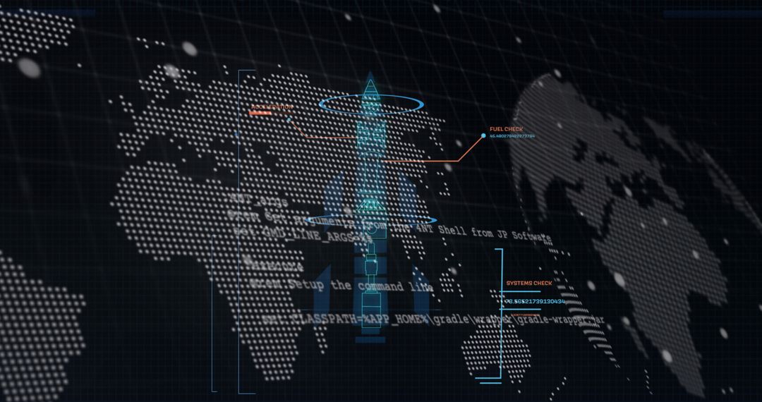 digital interface with global data processing elements overlay - Free Images, Stock Photos and Pictures on Pikwizard.com