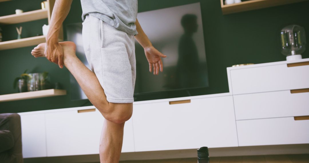 Home Yoga Practice Focusing on Flexibility and Balance