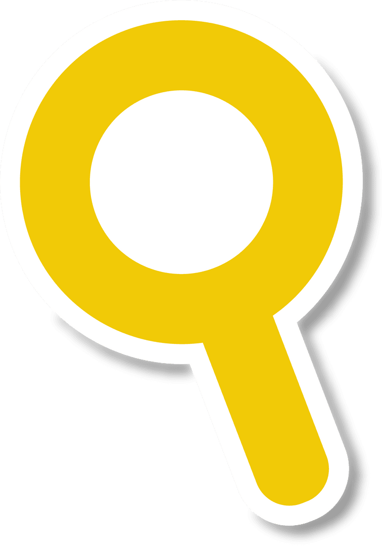 Transparent Magnifying Glass Icon for Digital Designs