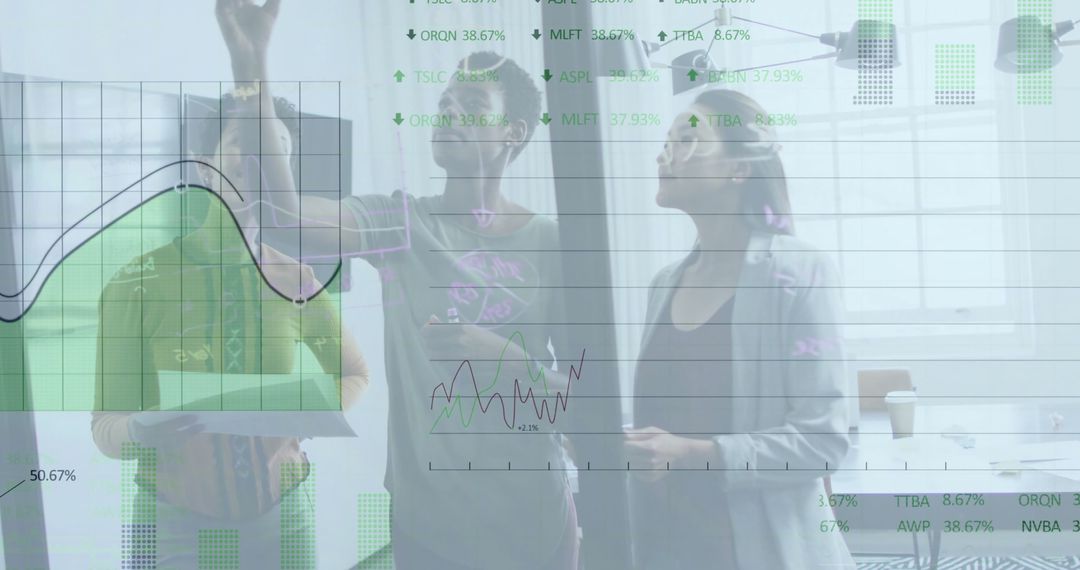 Financial Analysis Presentation with Diverse Business Team