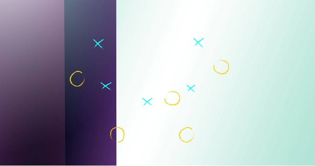 Abstract Game Plan over Purple and Blue Gradient