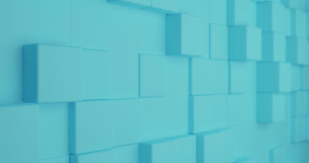 Abstract Blue 3D Geometric Tile Background