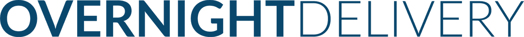 Transparent Overnight Delivery Service Text Logo