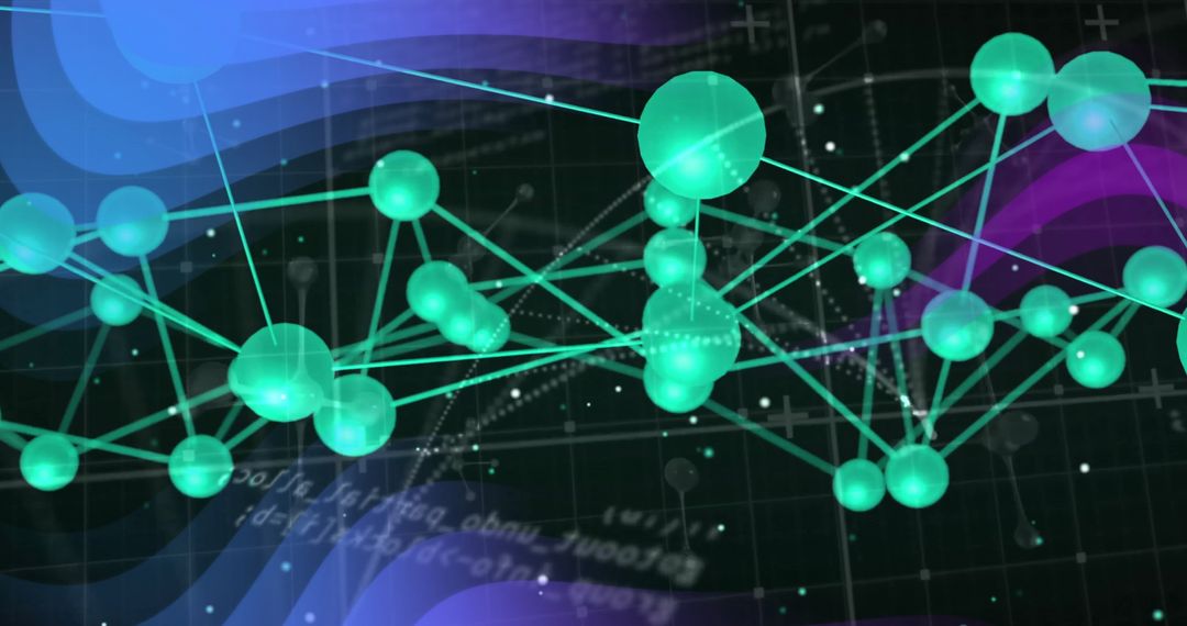 Abstract DNA Strands with Scientific Data Overlay