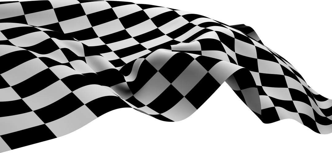 Transparent Black and White Checkered Racing Flag Waving - Download Free Stock Images Pikwizard.com