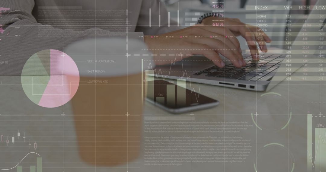 Data Analysis and Technology Concept Overlay