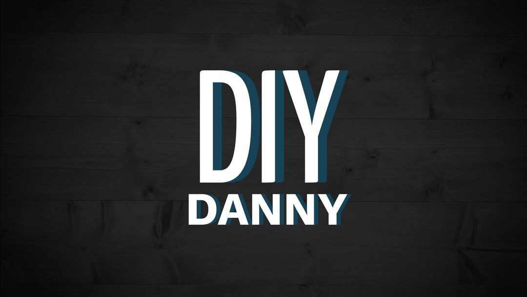 DIY Danny White Text Logo on Black Background - Download Free Stock Templates Pikwizard.com