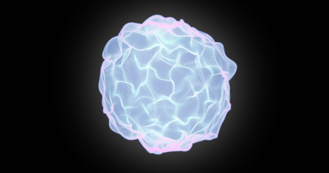 AI Glowing Globe with Dynamic Light Trails on Black