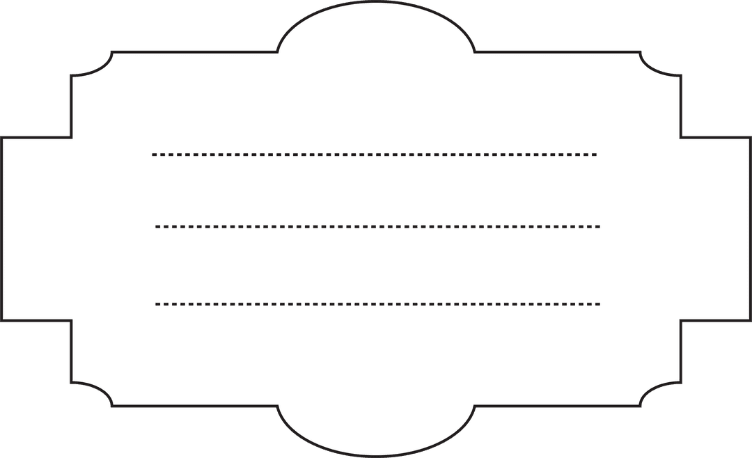 Elegant White Banner with Copy Space on Transparent Background