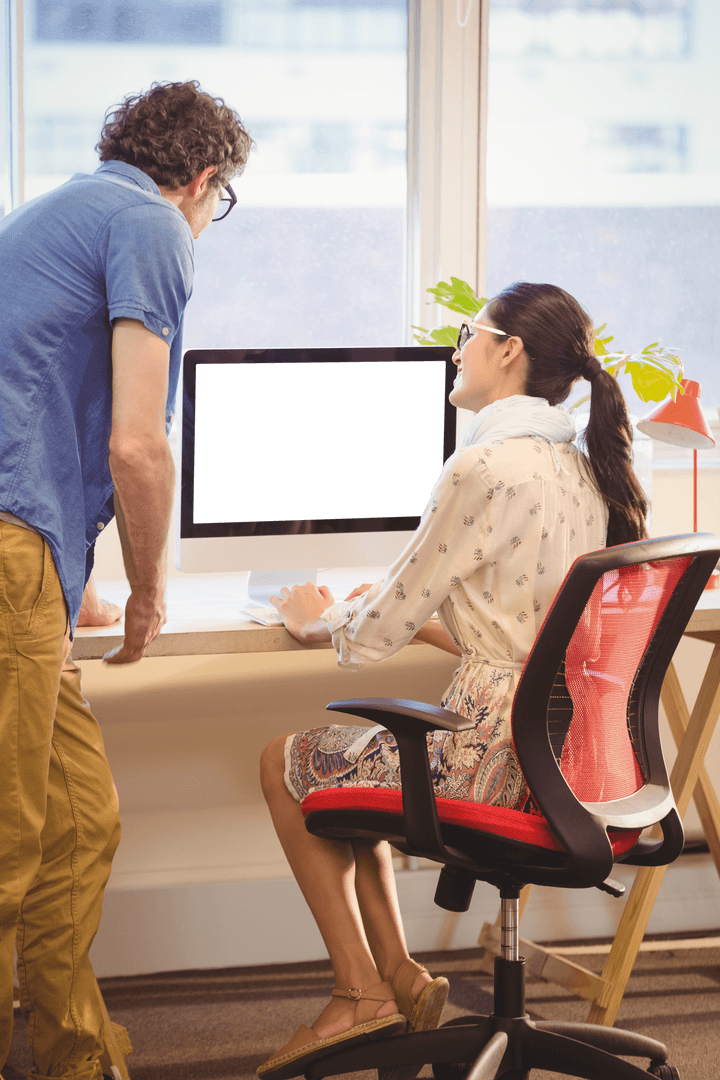 Transparent Screen for Office Team Discussion Collaboration